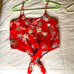 H&M tropical crop top! ✨✨✨